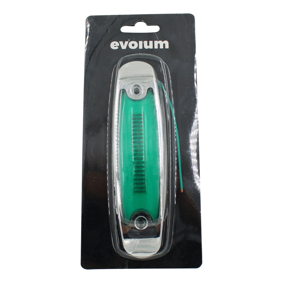 Plafón Led Rectangular 6¨ Con Bisel Cromo C/Estrobo Tr108 Verde