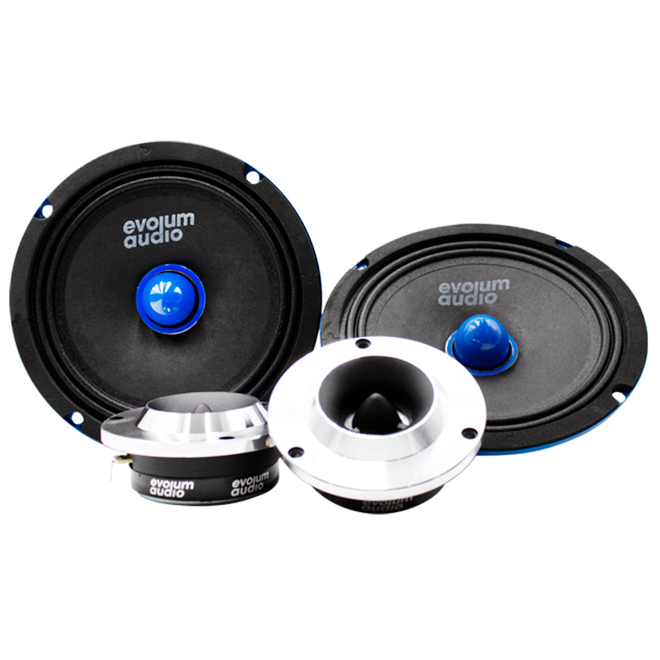AU 003  BOCINA 6.5" Y TWEETER  900W 120 RMS EN BOCINA 450W 40 RMS  1 JUEGO (4 PIEZAS)