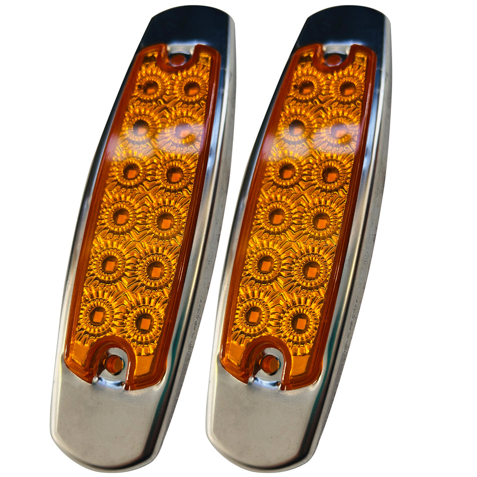 Plafon Ovalado 6.5 Con Bisel Cromo 12led Luz Fija Bas-003