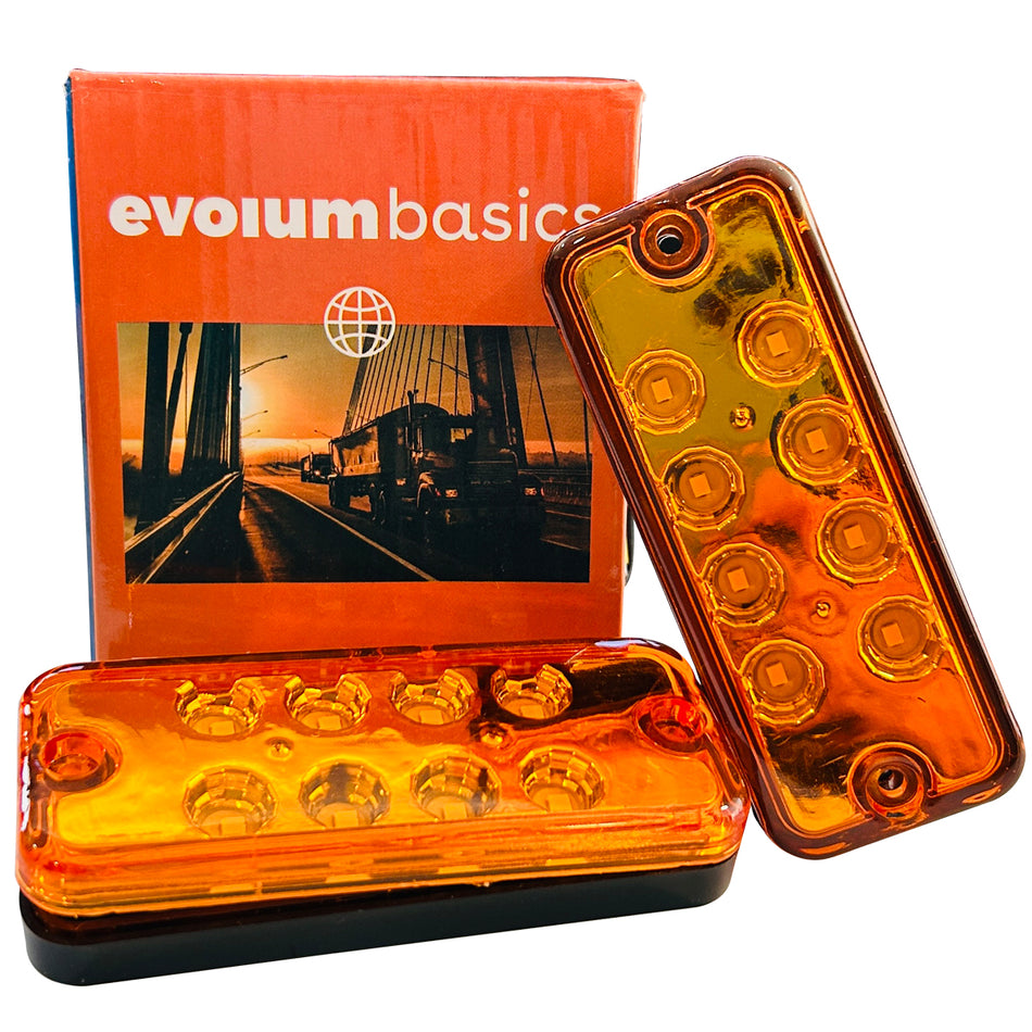 Plafon Rectangular 4.5 Con 8led Luz Fija Y Con Estrobo Bas-004