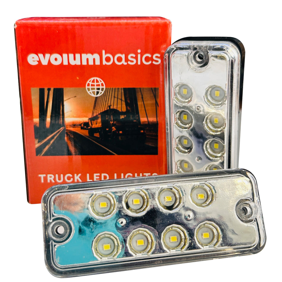 Plafon Rectangular 4.5 Con 8led Luz Fija Y Con Estrobo Bas-004