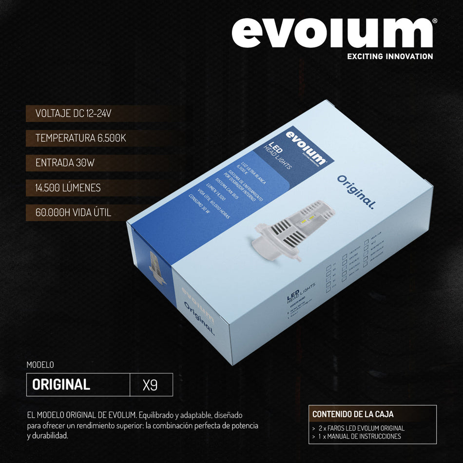 Focos Led Faros Kit Automotriz Originales sin ventilador H3