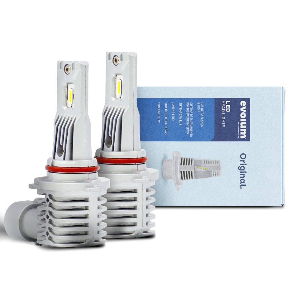 Focos Led Faros Kit Automotriz Originales sin ventilador 9005