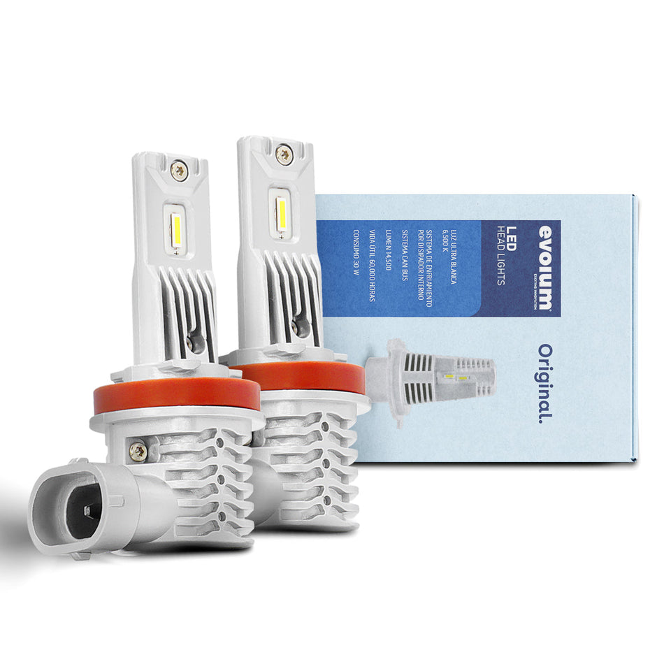 Focos Led Faros Kit Automotriz Originales sin ventilador H11