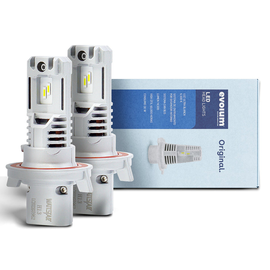 Focos Led Faros Kit Automotriz Original sin ventilador H13