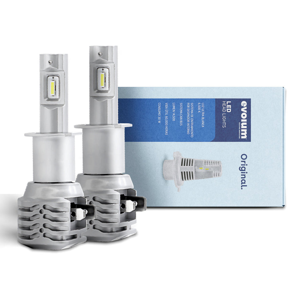 Focos Led Faros Kit Automotriz Originales sin ventilador H3