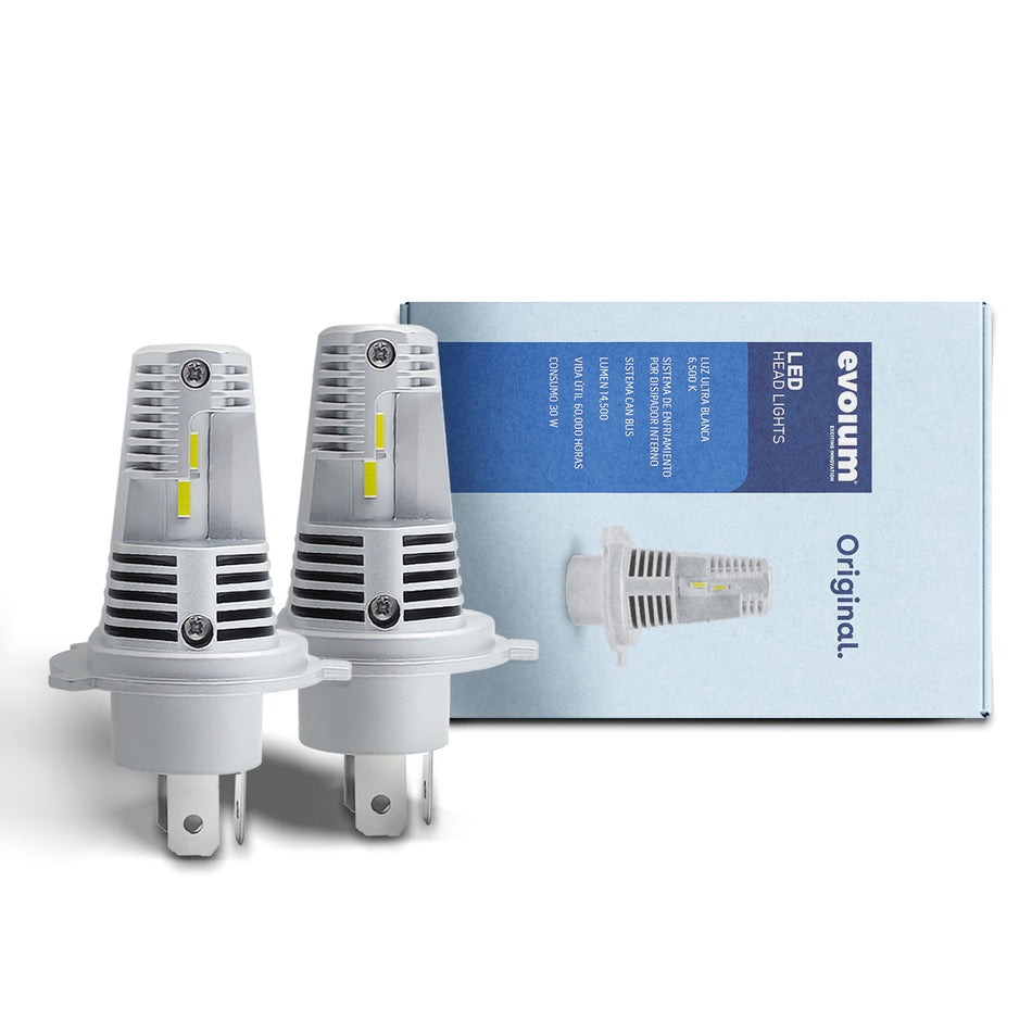 Focos Led Faros Kit Automotriz Original sin ventilador H4 H13 9007 9004