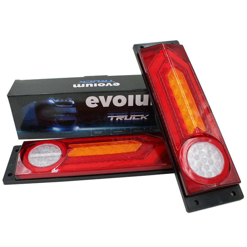 Plafon Rectangular 4.5¨ Con Estrobo Ambar Y Rojo 12v Tr100 Ambar-Rojo