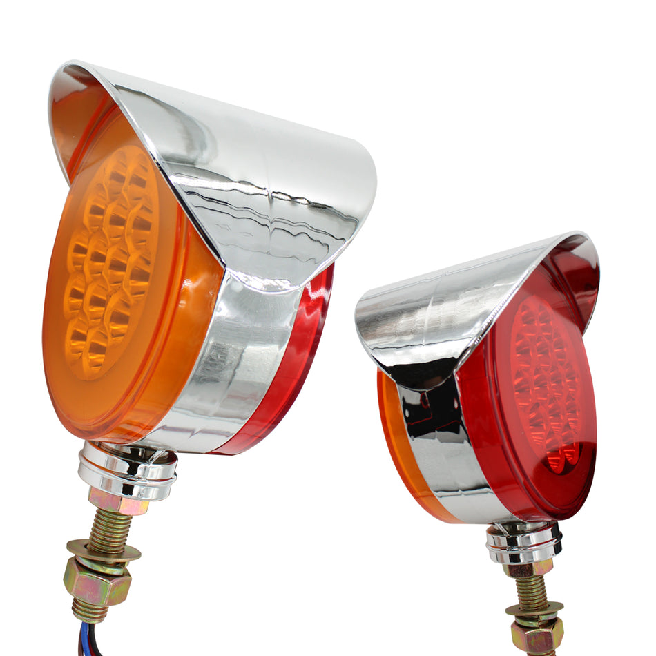 Plafon Led Evolum Circular 4.5¨ con Estrobo Tr101 Ambar/Rojo