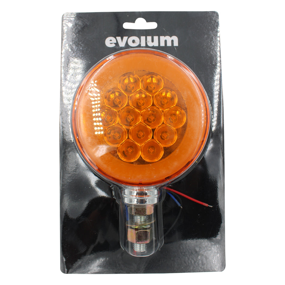 Plafon Led Evolum Circular 4¨ con Estrobo Tr102 Ambar/Rojo
