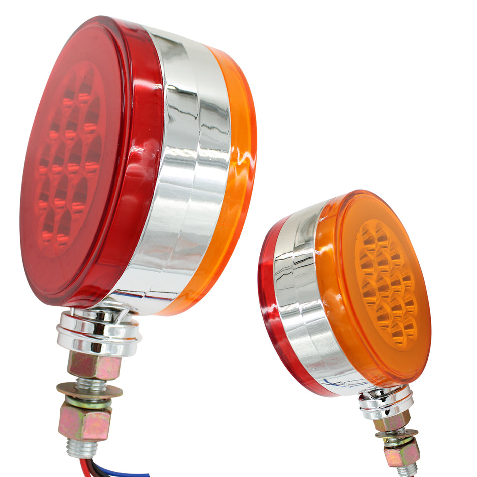 Plafon Led Evolum Circular 4¨ con Estrobo Tr102 Ambar/Rojo