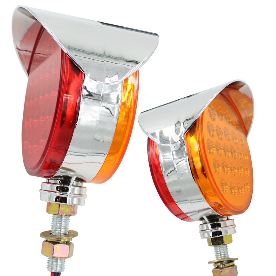 Plafón Led Evolum Circular 4.5¨ con Estrobo Tr103 Ámbar/Rojo