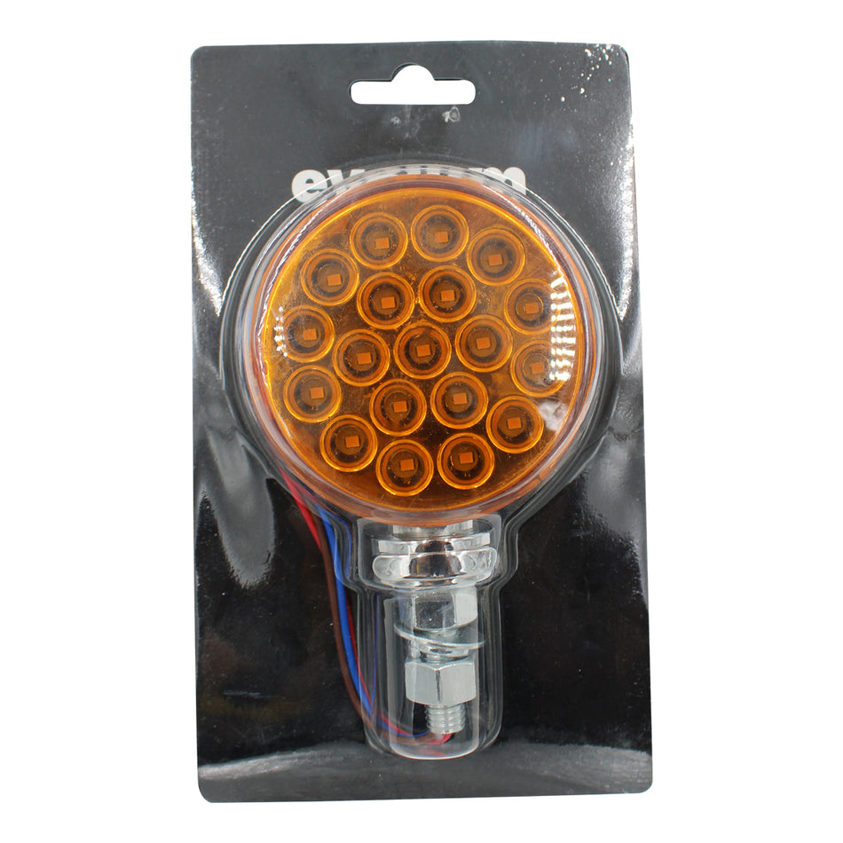 Plafón Led Evolum Circular 3¨ con Estrobo Tr105 Ámbar/Rojo