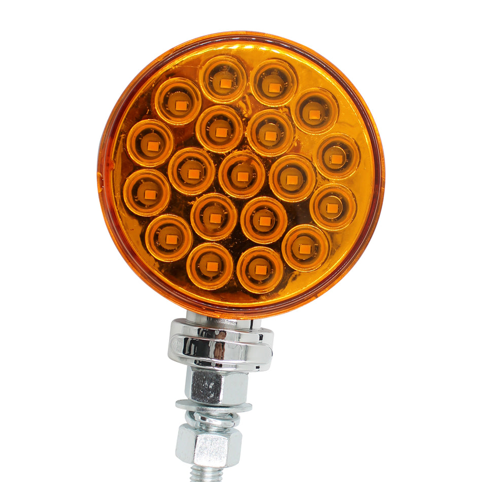 Plafón Led Evolum Circular 3¨ con Estrobo Tr105 Ámbar/Rojo