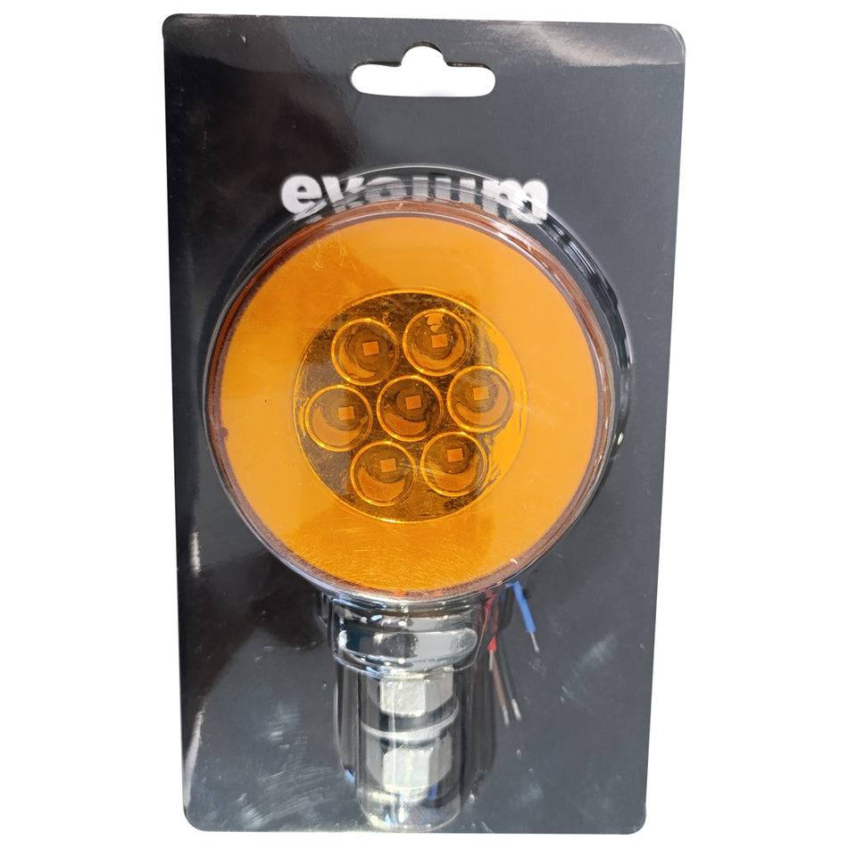 Plafon Led Evolum Tr106 Circular 3¨ con Estrobo Tr106 Ambar/Rojo