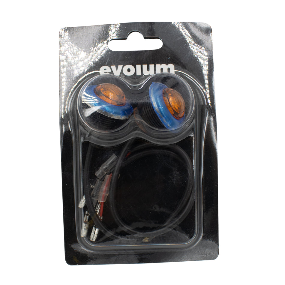 Plafón Redondo 3cm Con Bisel Cromo Luz Fija TR121 Ambar