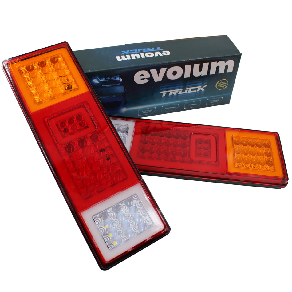 Plafon Rectangular 13.5¨ C/Bisel Cromo Luz Fija y C/Estrobo T222 Ambar-Rojo-Blanco