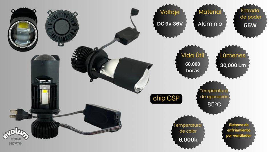 Focos Led Faros Kit Automotriz 30000 lumenes H1 H3 H7 H11 9005 9006