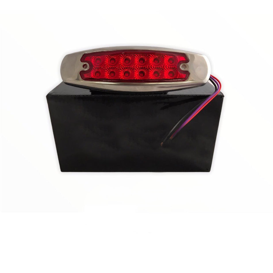 Plafon Ovalado Hiper Led 6.5 De Largo 12 Led Con Estrobo