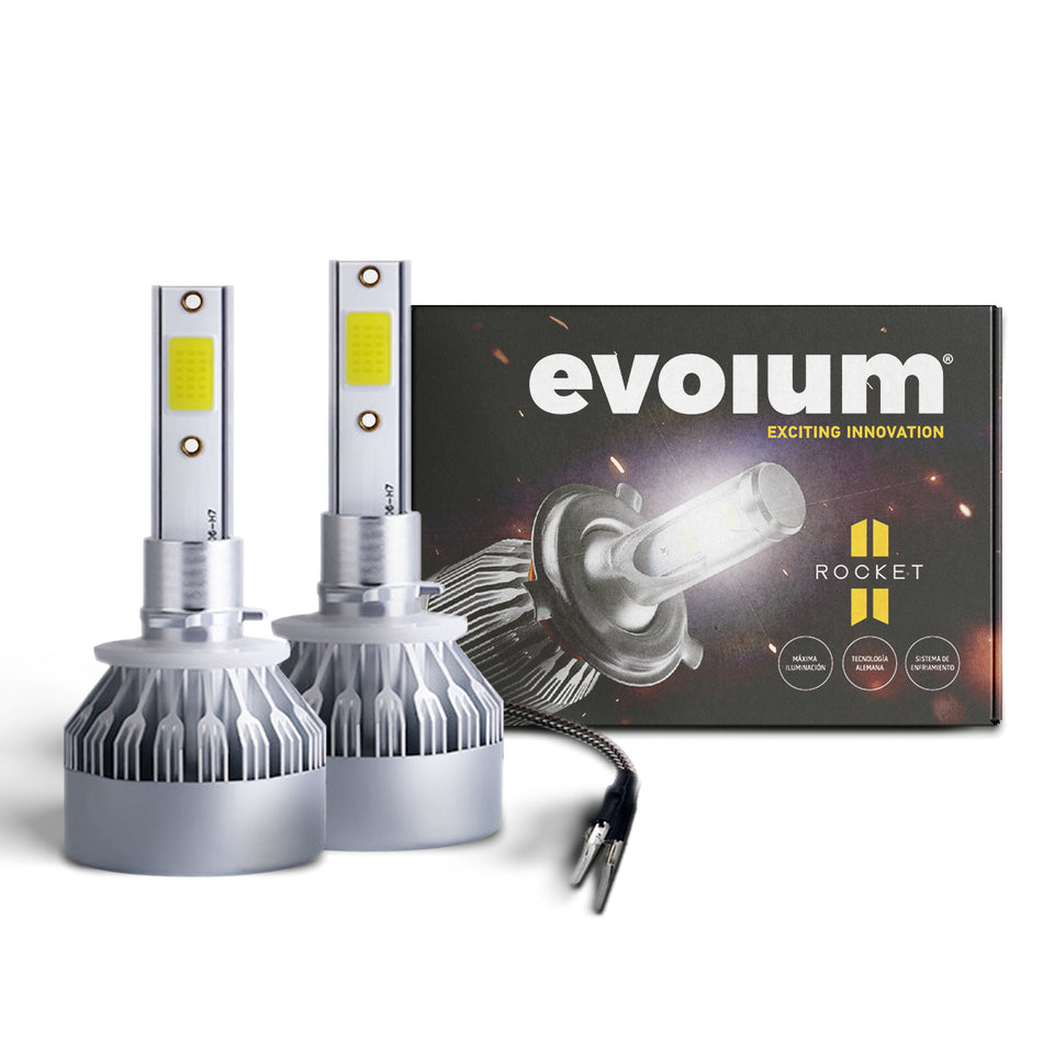 Focos Led Faros Kit Automotriz Rocket H1 H3 H7 H11 9005 9006