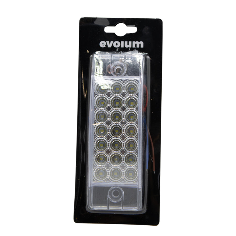 1 Plafón Rectangular 6.3 Multivoltaje Con Estrobo Tr130 Blanco