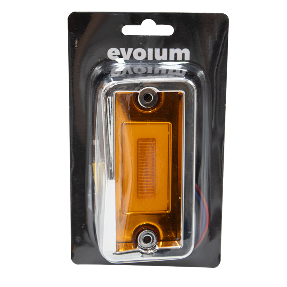 1 Plafón Rectangular 4.9 Multivoltaje Estrobo Tr139 Ámbar