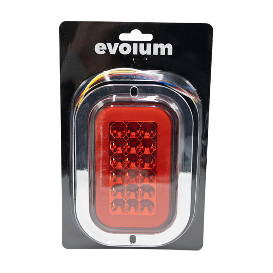 1 Plafón Rectangular 6.5 Multivoltaje Estrobo Tr135 Rojo