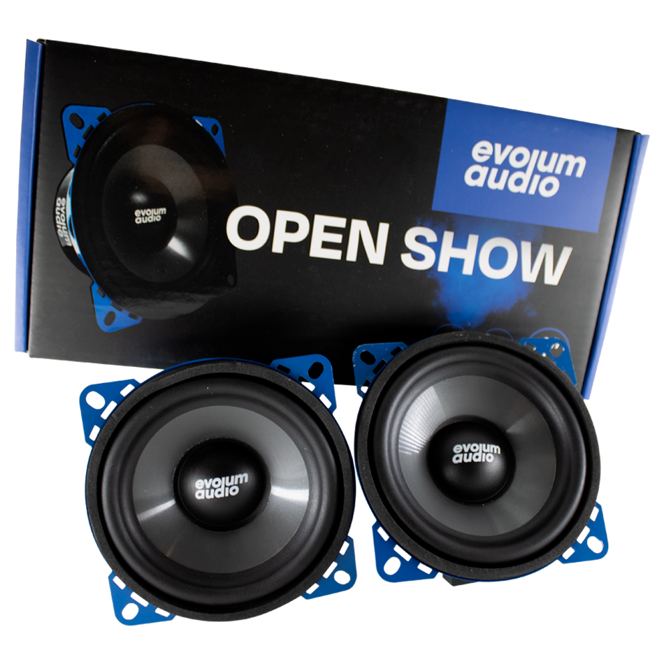 2 Bocinas Medio Rango 4 Cono De Papel Car Audio Au4