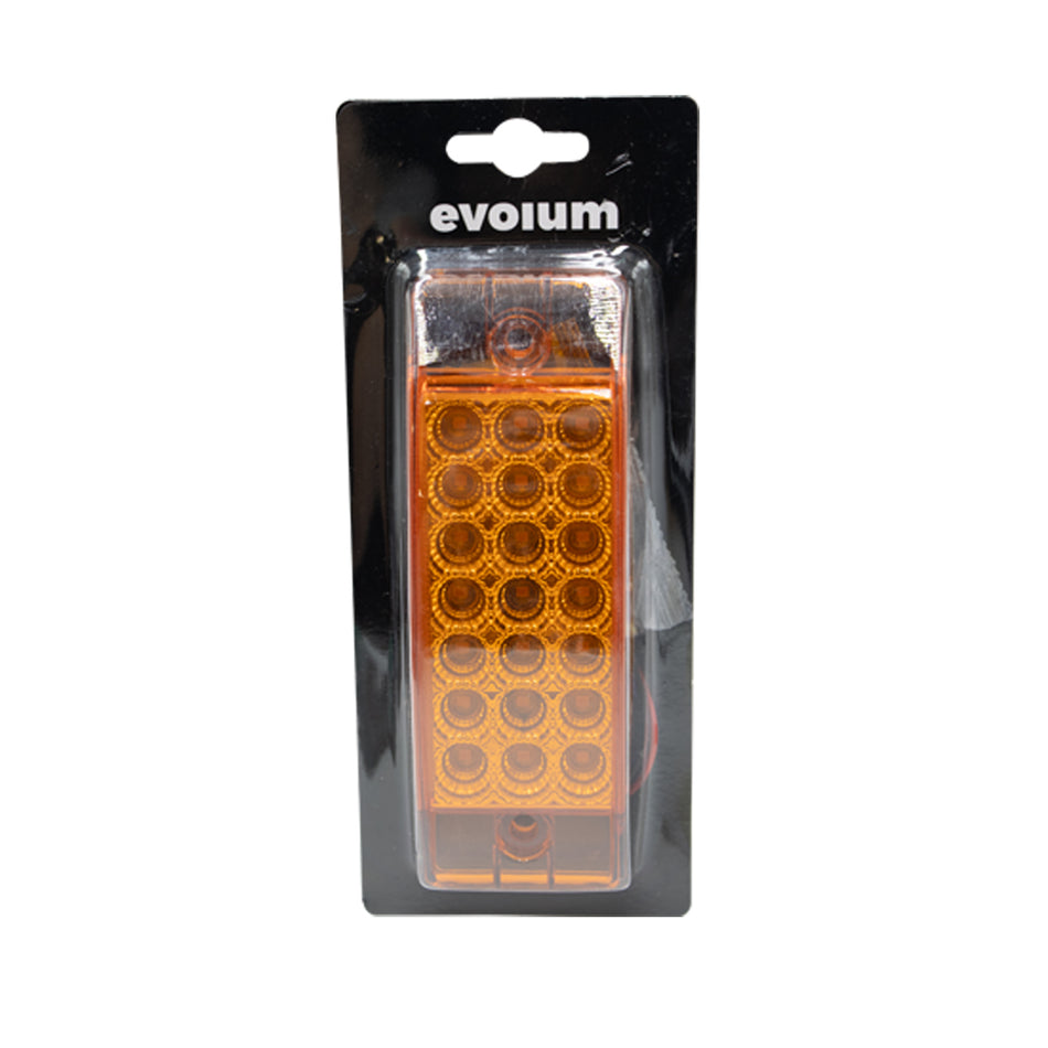 1 Plafón Rectangular 6.3 Multivoltaje Con Estrobo Tr130 Ámbar