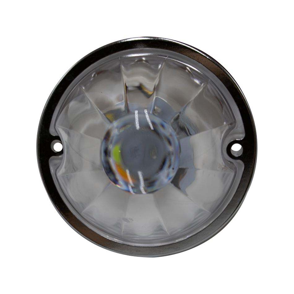 1 Plafón Circular 3.8 Multivoltaje Con Estrobo Tr127-1 Purpura