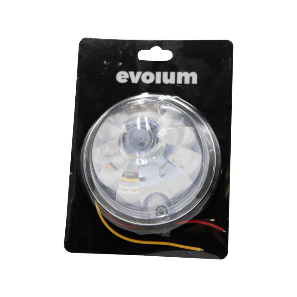 1 Plafón Circular 3.8 Multivoltaje Con Estrobo Tr127 Blanco