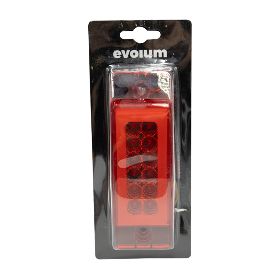 1 Plafón Rectangular 6.2 Multivoltaje Con Estrobo Tr129 Rojo