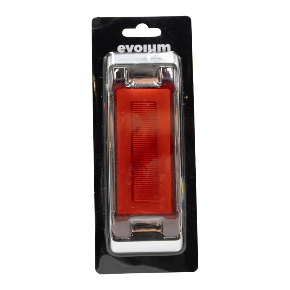 1 Plafón Rectangular 6.5 Multivoltaje Estrobo Tr132 Rojo