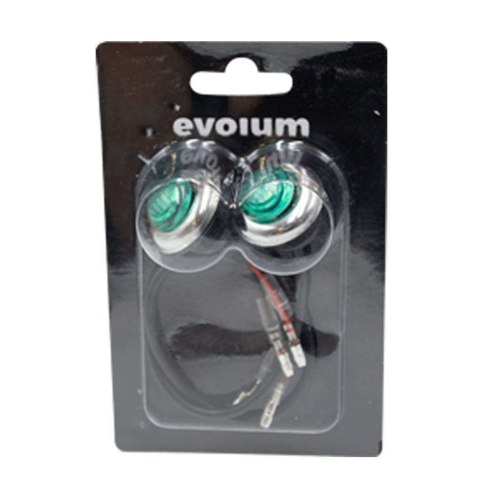 Plafón Redondo 3cm Con Bisel Cromo Luz Fija TR121 Verde