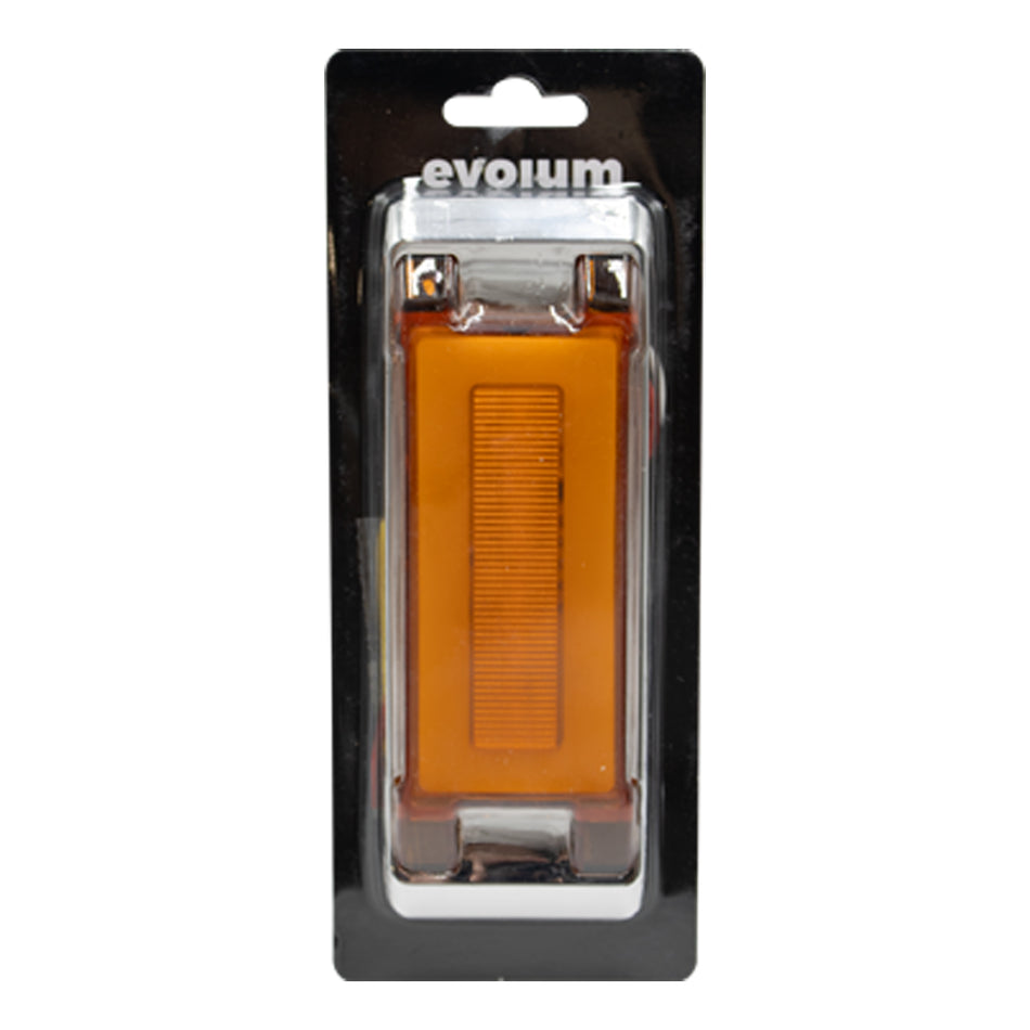 1 Plafón Rectangular 6.5 Multivoltaje Estrobo Tr132 Ámbar