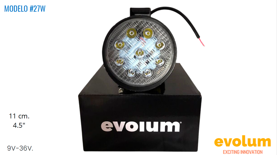 Faro Redondo Modelo 27W