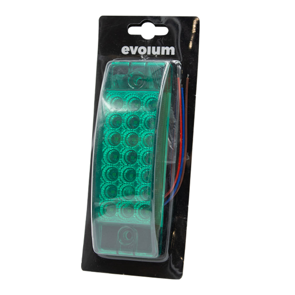 1 Plafón Rectangular 6.3 Multivoltaje Con Estrobo Tr130 Verde