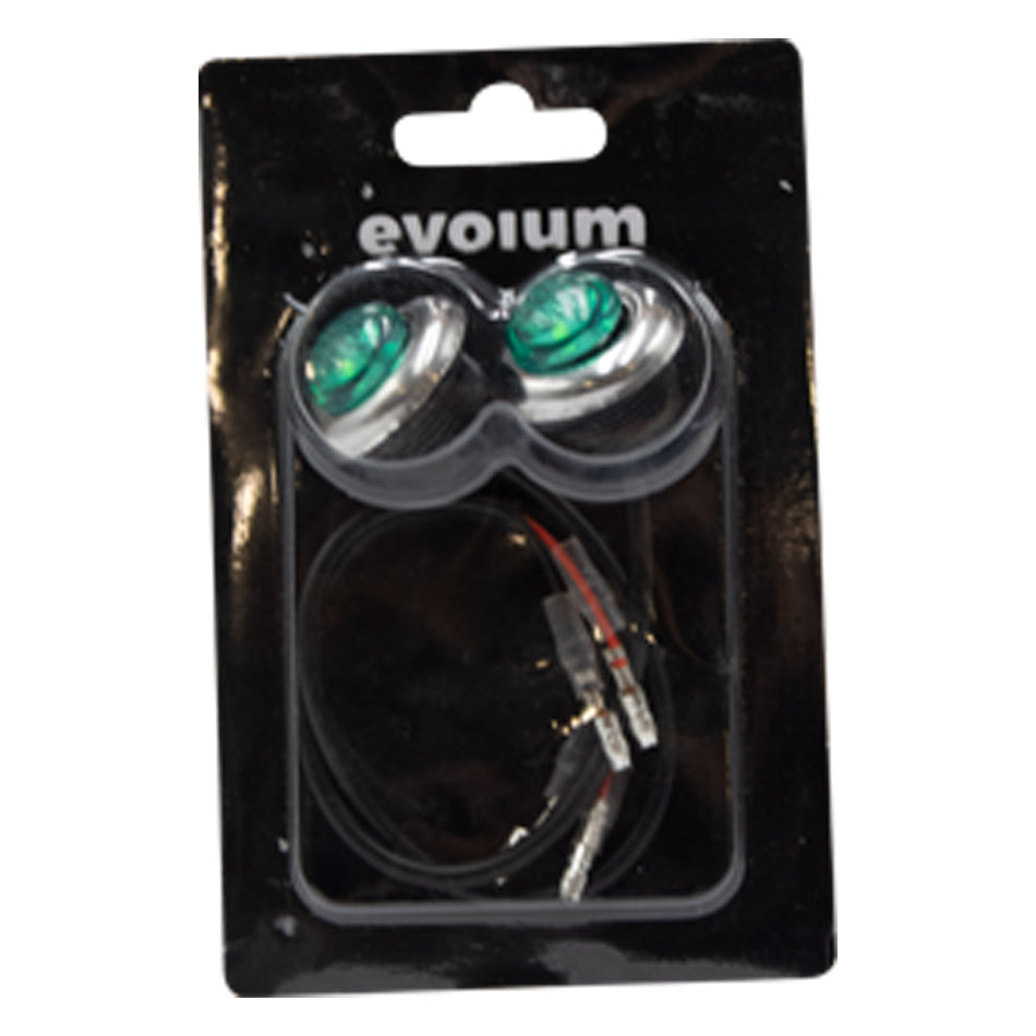 Plafón Redondo 3cm Con Bisel Cromo Luz Fija TR121 Verde