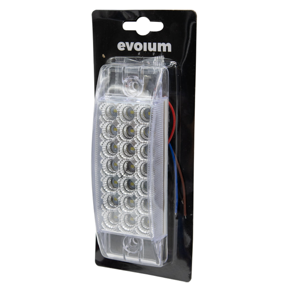 1 Plafón Rectangular 6.3 Multivoltaje Con Estrobo Tr130 Blanco