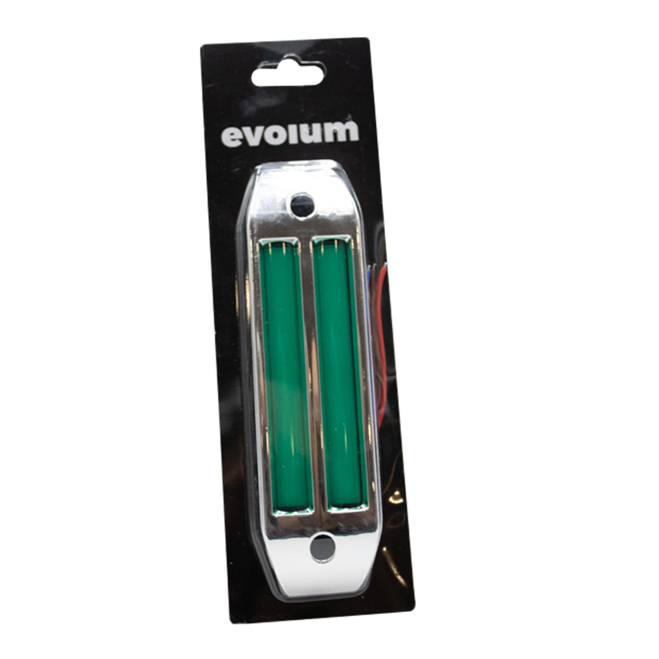 Plafón Led Rectangular 6.5¨ Multivoltaje C/Estrobo Tr128 Verde