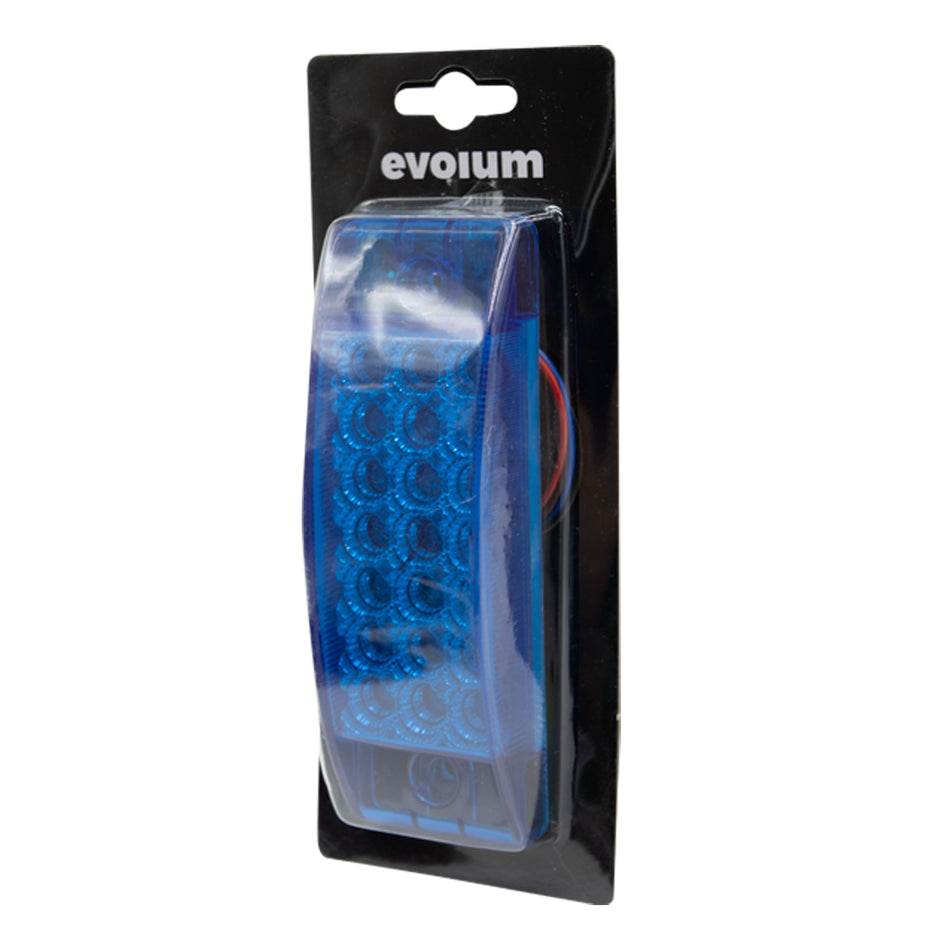1 Plafón Rectangular 6.3 Multivoltaje Con Estrobo Tr130 Azul