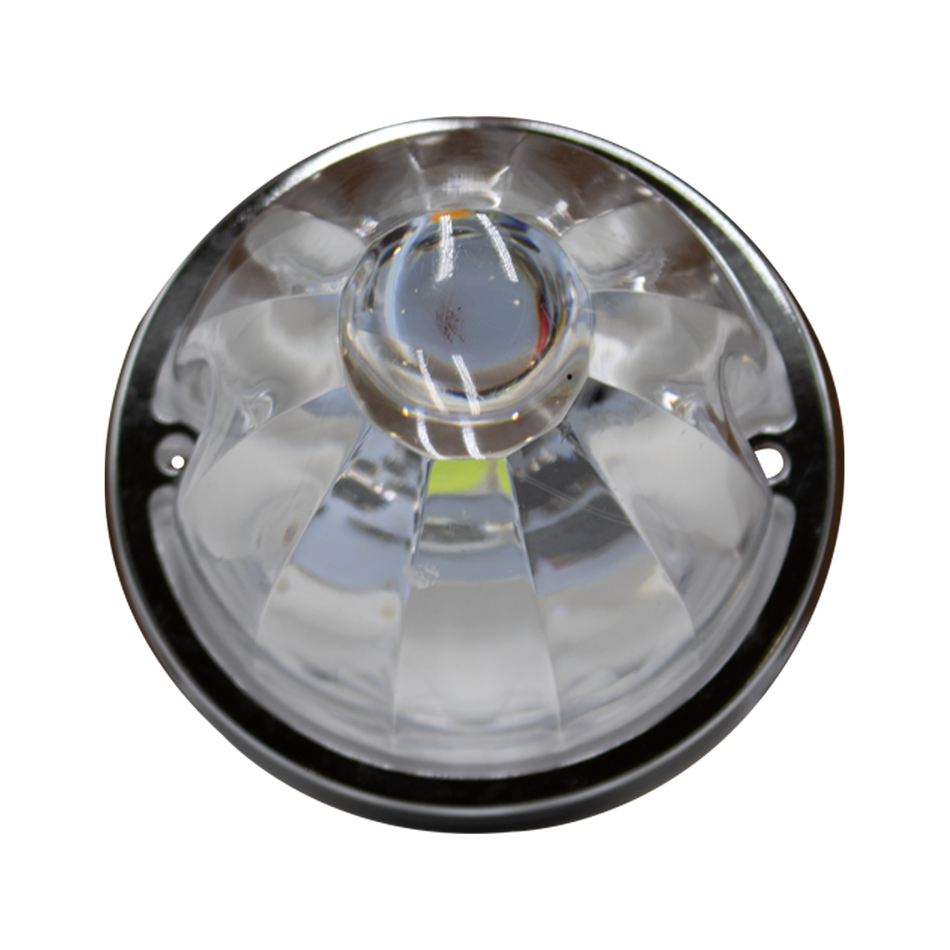 1 Plafón Circular 3.8 Multivoltaje Con Estrobo Tr127-1 Rojo