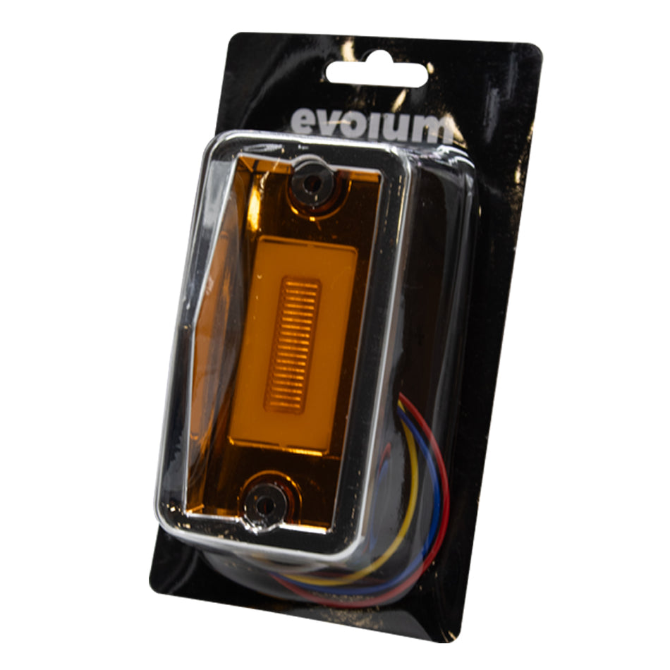 1 Plafón Rectangular 4.9 Multivoltaje Estrobo Tr139 Ámbar