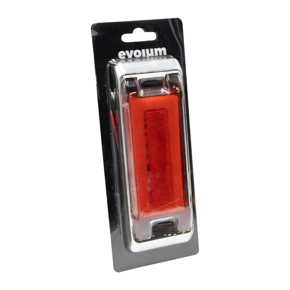 1 Plafón Rectangular 6.5 Multivoltaje Estrobo Tr132 Rojo