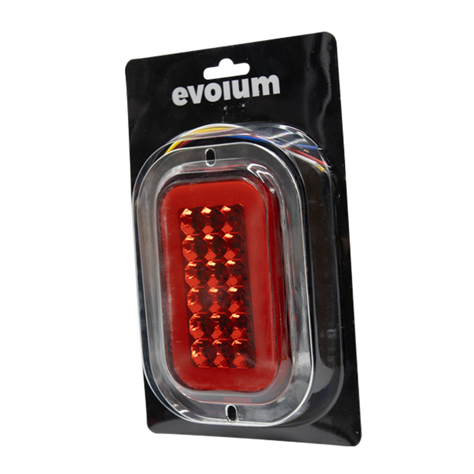 1 Plafón Rectangular 6.5 Multivoltaje Estrobo Tr135 Rojo