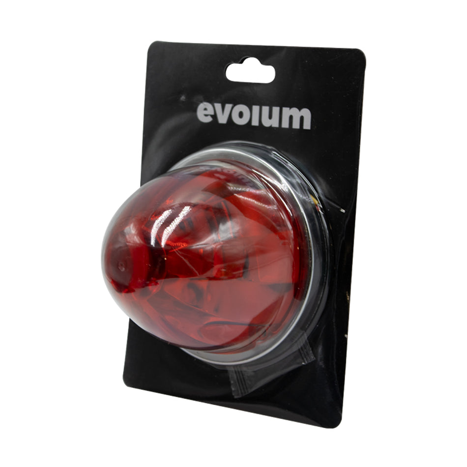 1 Plafón Circular 3.8 Multivoltaje Con Estrobo Tr127 Rojo