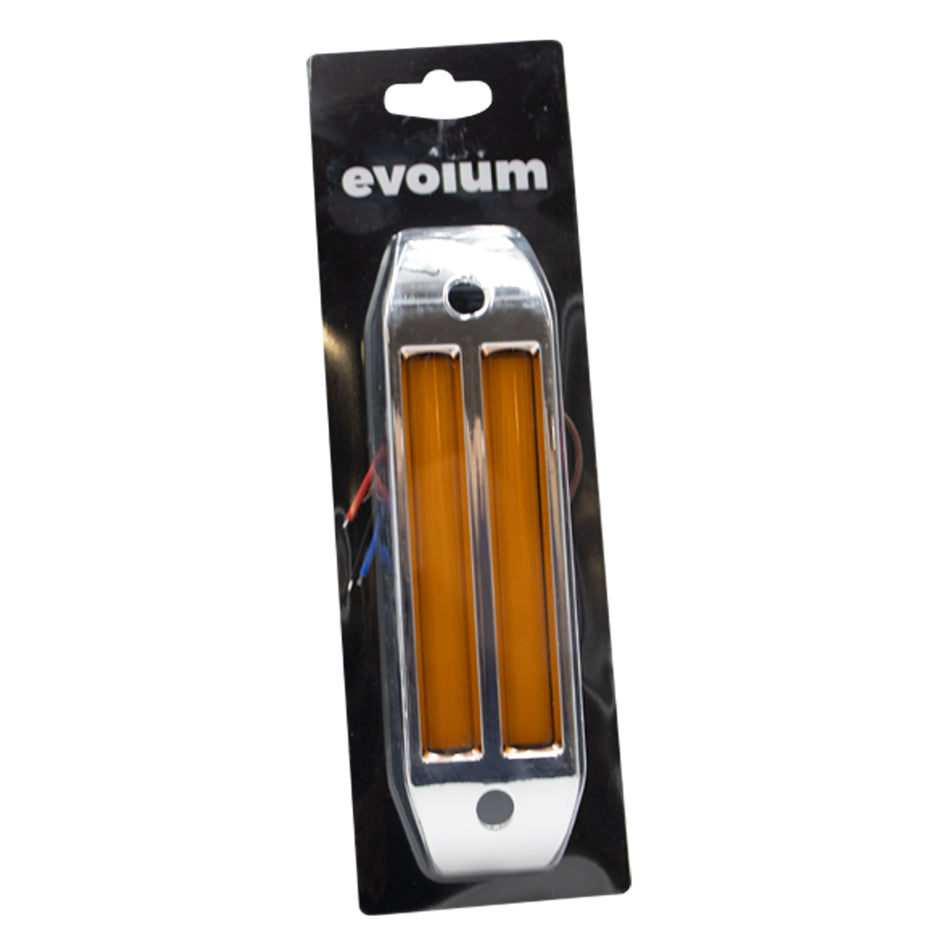 Plafón Led Rectangular 6.5¨ Multivoltaje C/Estrobo Tr128 Ámbar