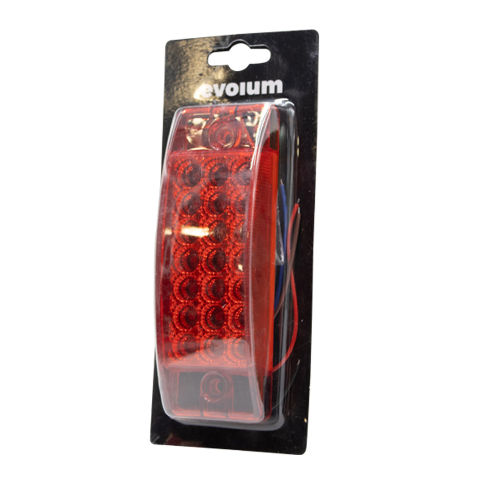 1 Plafón Rectangular 6.3 Multivoltaje Con Estrobo Tr130 Rojo