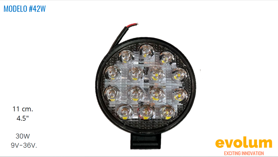 Faro Redondo Modelo 42W