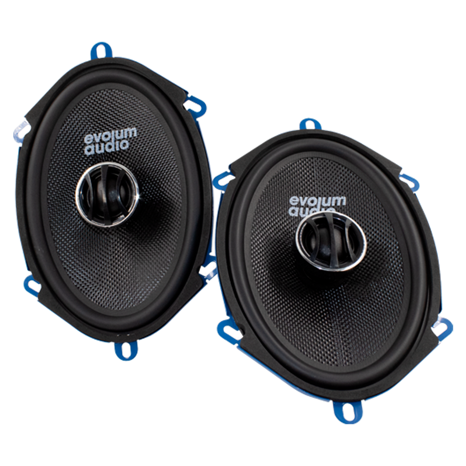 2 Bocinas Coaxial 2 Vías 5x7 900w 150 Rms Car Audio Au 5x7 C0